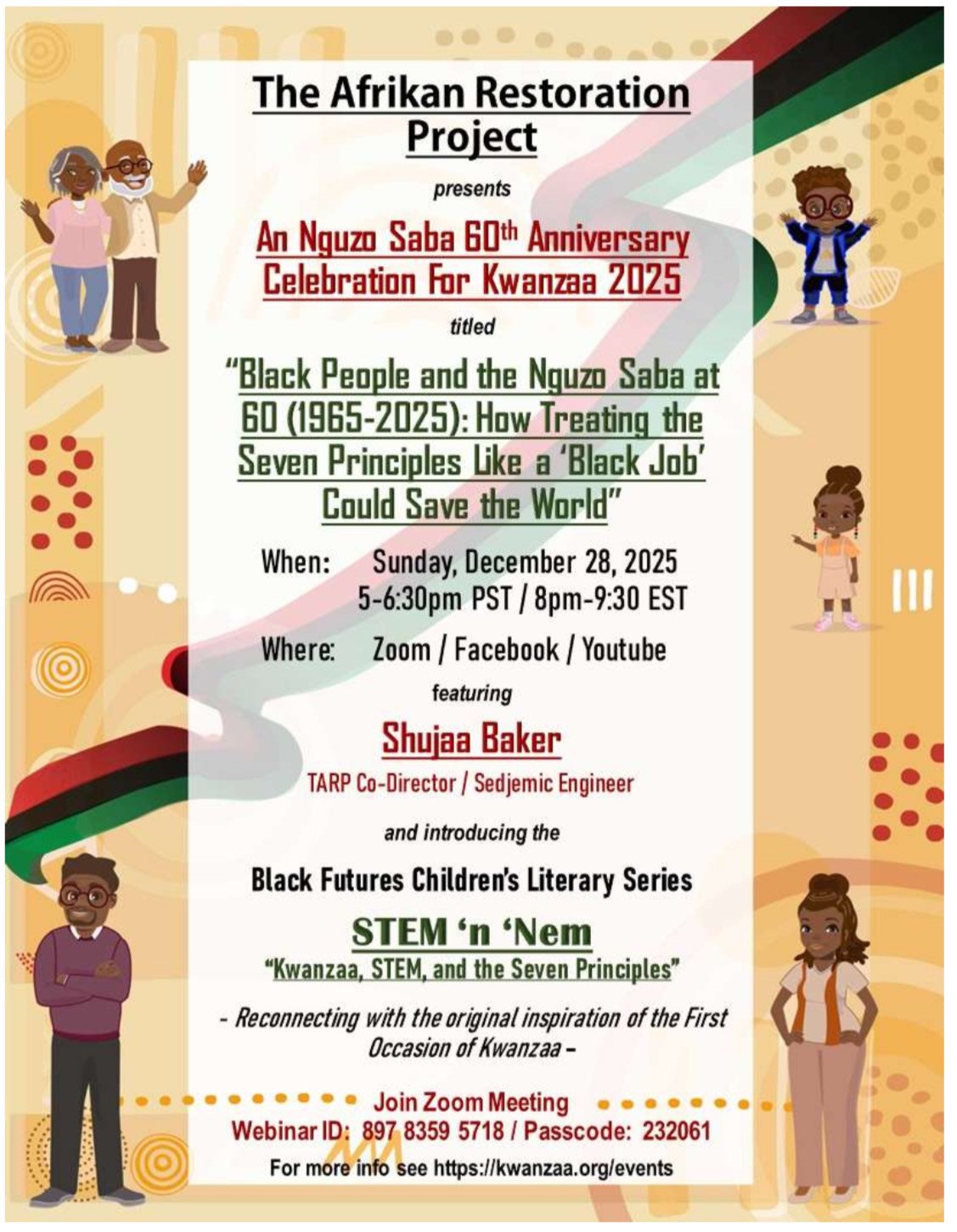 Kwanzaa 2025 Celebration Flyer